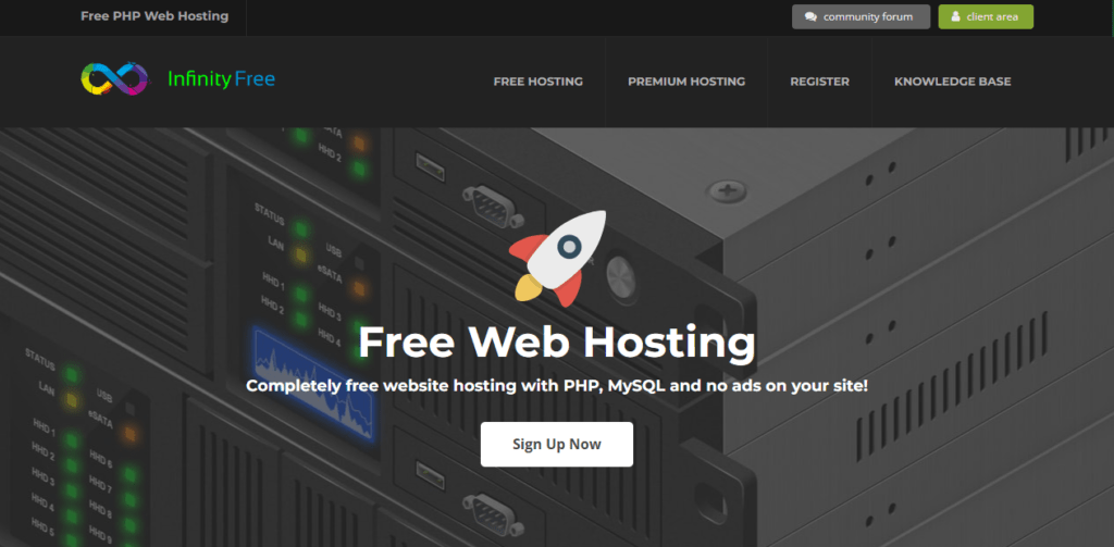 hosting gratis infinityfree